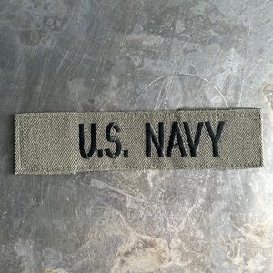 U.S. NAVY embroidered tape patch - vintage